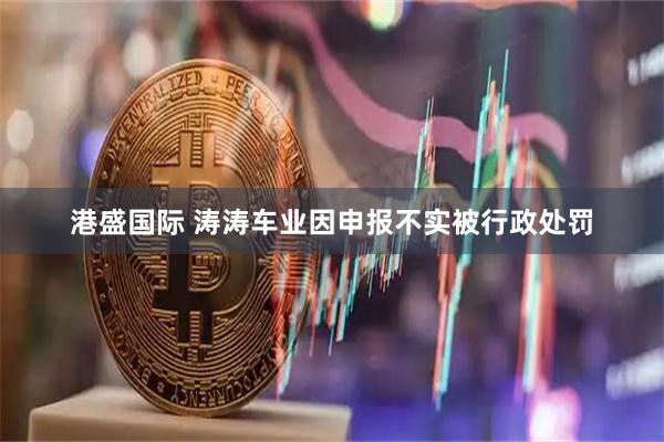 港盛国际 涛涛车业因申报不实被行政处罚