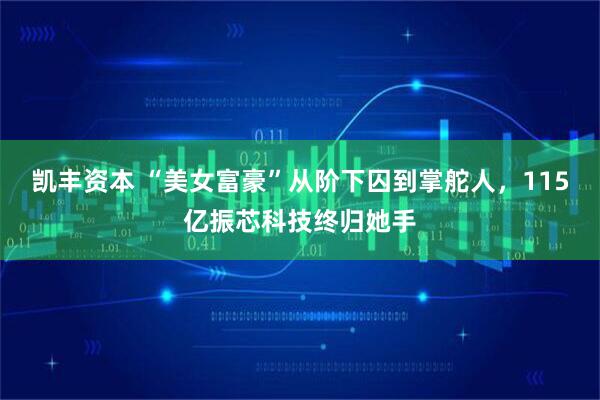 凯丰资本 “美女富豪”从阶下囚到掌舵人,115亿振芯科技终归她手